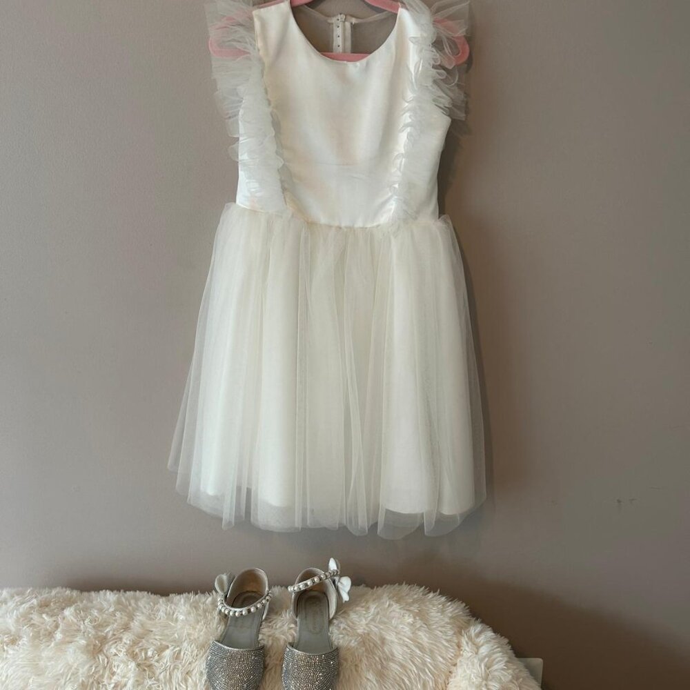 🌸 Elegant Blooms Flower Girl Dress & Rhinestone Shoes🌸 - Picture 9 of 11